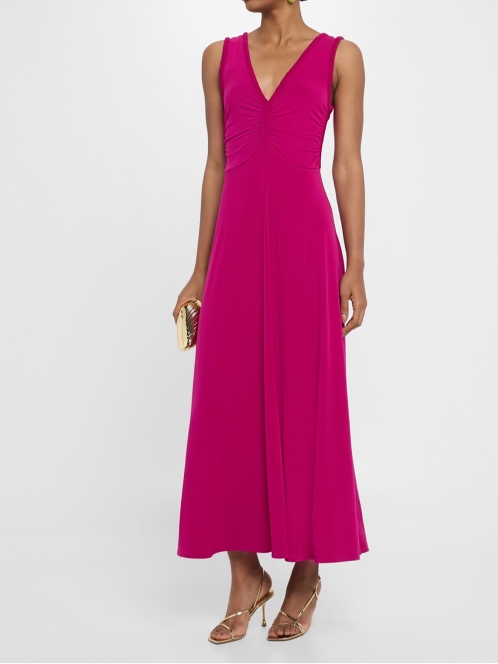 Derek Lam 10 Crosby Misha Matte Jersey Ruched Dress